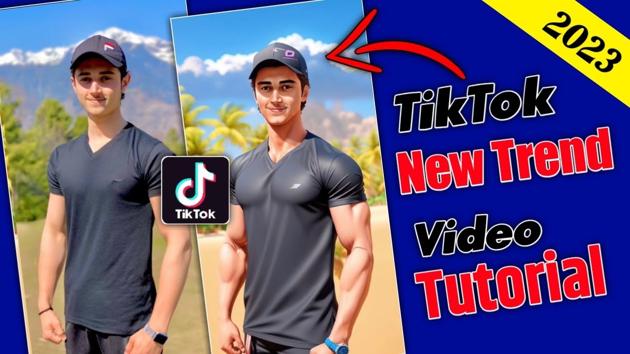 TikTok New Trend normal body convert bodybuilder video tutorial