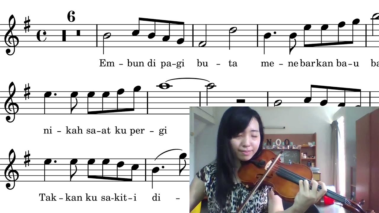 Not Lagu Sampai Menutup Mata Kumpulan Not Lagu