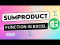 SUMPRODUCT function in Excel || Excel Tutorial