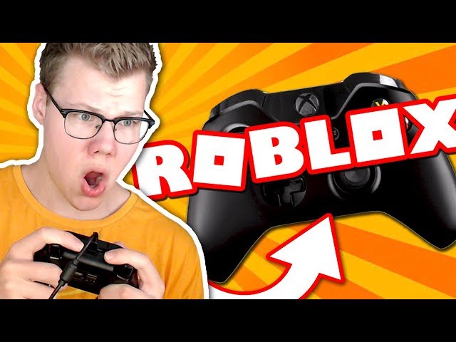 PLAYING ROBLOX WITH AN XBOX CONTROLLER!! 