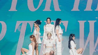 VCHA performing Y.O.Universe at twice's 'ready to be' tour in brazil day 2!