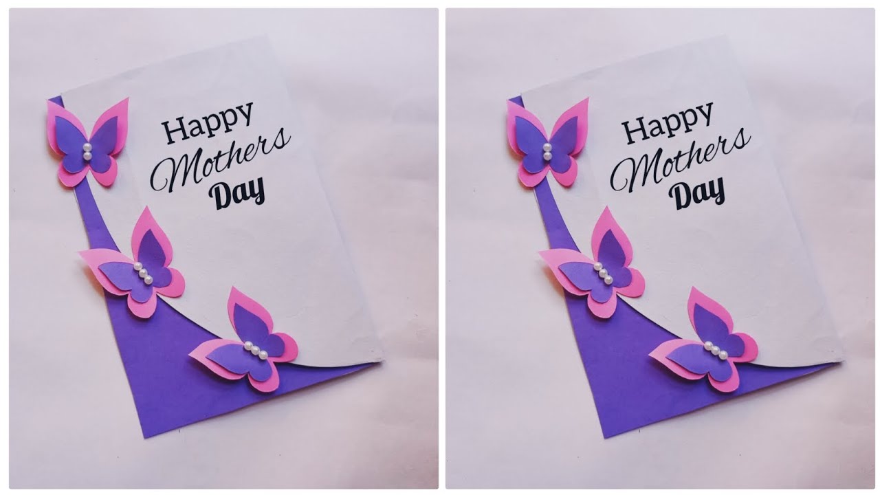 How to Make Mothers Day Greeting Card/ Beautiful Mothers Day Card/DIY ...