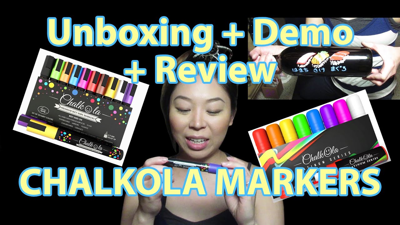 Unboxing + Demo + Review Chalkola Markers