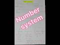 Number system#mathshorts