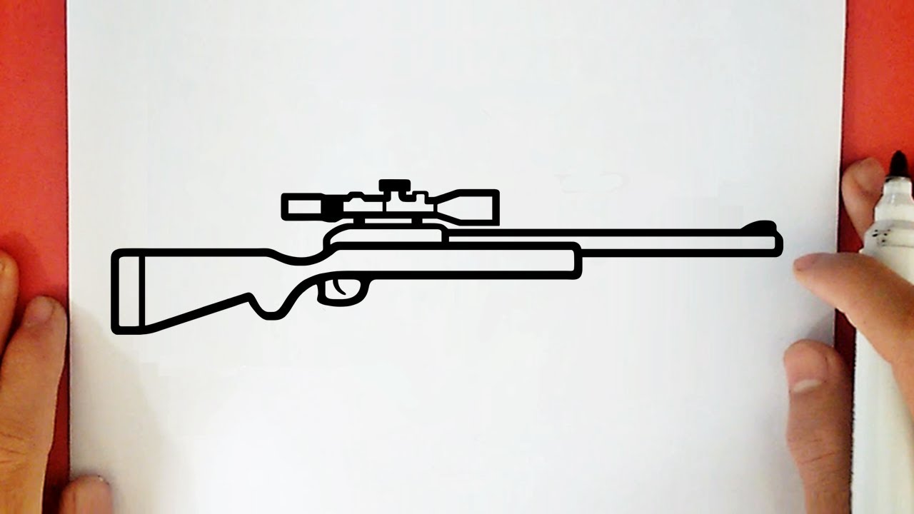COMO DIBUJAR UN RIFLE DE FRANCOTIRADOR