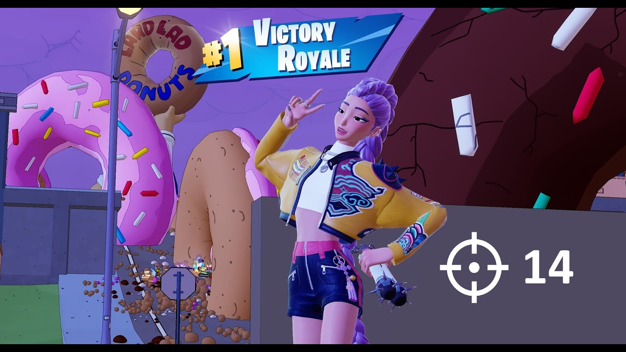 Winning a Zero Build Game with 14 Kills as Rumi