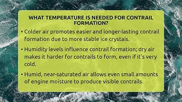 What Temperature Is Needed For Contrail Formation? - Weather Watchdog