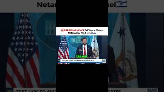 JD Vance Slams Bibi Netanyahu and Israel #politics #news #shorts #foxnews #cnn