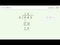 Long Division Problem 845/6: Step-by-Step Video Solution