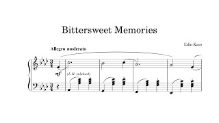 Bittersweet Memories  | Original Piano Composition (Sheet Music Video) - Edin Kaso