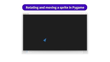 Rotating and moving a sprite in Pygame | kandi use case