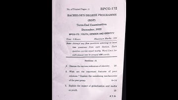 BPCG-172 Question paper dec-2022#english