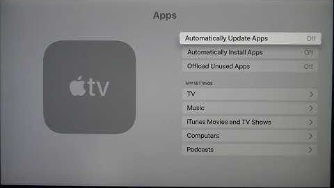 How to Turn Off Auto Updates on APPLE TV 4K - Stop Apps from Updating Automatically - Video Guide