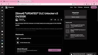 User Puts Sims 4 DLC/Unlocker Behind Paywall (PSA)