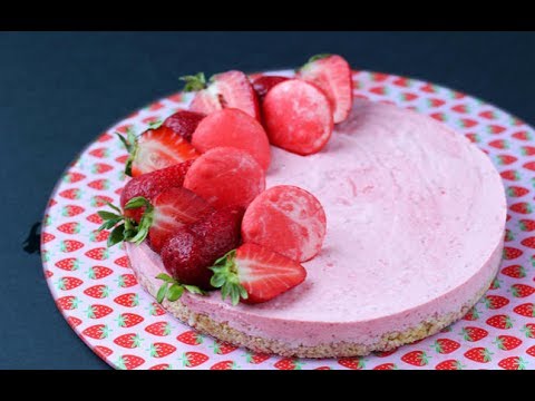 Video: Fragola: Torta Allo Yogurt Senza Cottura