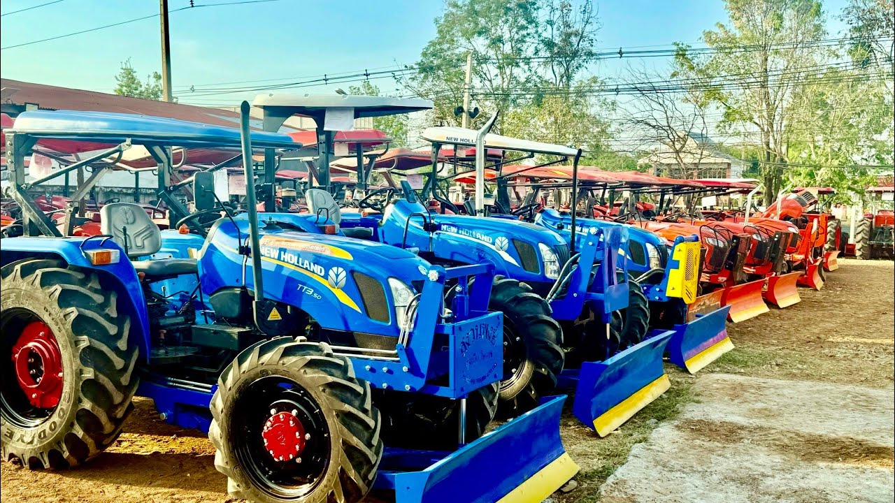 รีวิว รถไถนิวฮอนแลนด์ 3 คัน TT3.50 VS TT4.75 ที่ร้านเคเอสแทรกเตอร์ หนองกี่ บุรีรัมย์ โทร0892832911