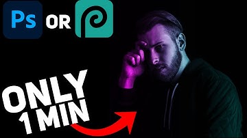 How to make Dual lighting effect in photoshop or photopea.