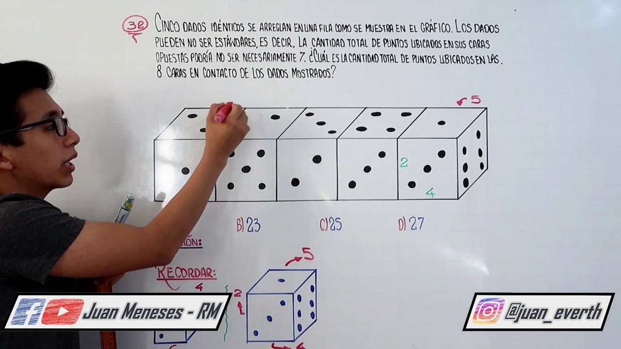 PROBLEMA CON DADOS | RAZONAMIENTO LÓGICO - YouTube