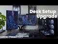 Gaming and Productivity Desk Setup Upgrade 2025 | setup tour - minimal aesthetic