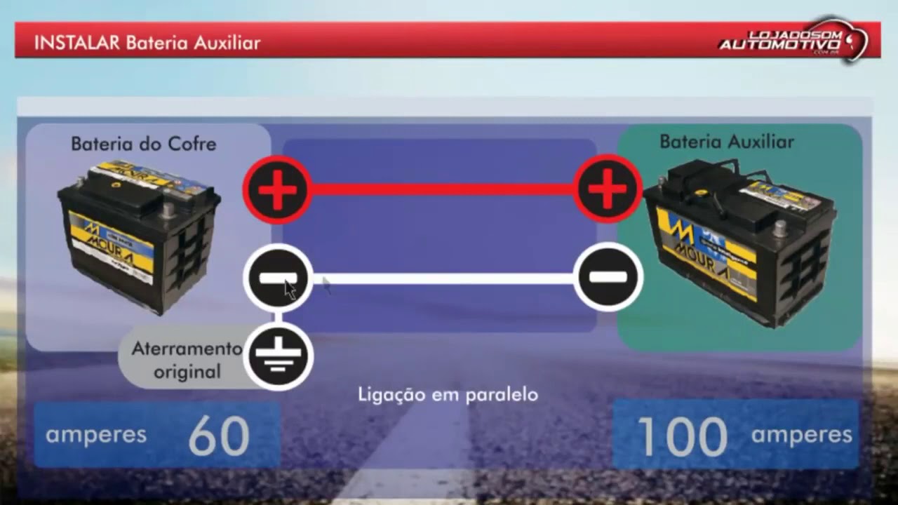 Como Unir duas Baterias 12v Automotiva? Ligação paralelo YouTube Como Unir duas Baterias 12v Automotiva? Ligação paralelo YouTube