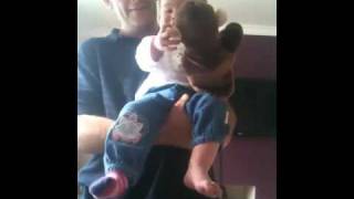 Baby Laughing At Puppet