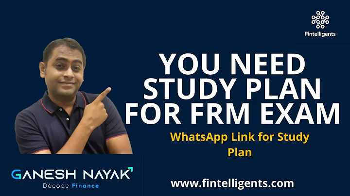 You need Study Plan for FRM Exam | FRM Exam-related Queries | English