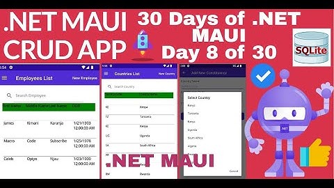 STEP 11. How to Create CRUD Employees APP in  .NET MAUI || MVVM || DataGrid View|| SQLITE||Part 11