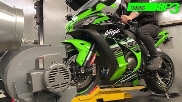 Kawasaki ZX10R Full custom ECU mapping, K&N air filter, Spark Silencer and De CAT, P3 Tuning