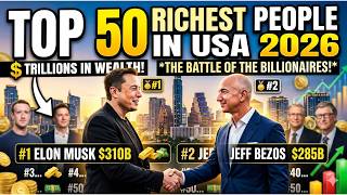 The 50 Richest People in USA (2026) – Musk's Net Worth Is INSANE!