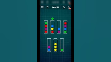 Ball Sort Puzzle Level 22 (Colour Sorting Games)