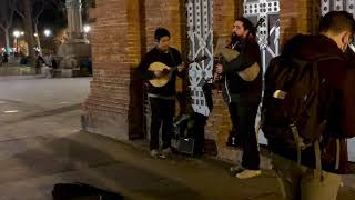 Musicians Under the Arc de Triomf in Barcelona