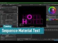 Sequence Material Text - Cavalry Animation Tutorial
