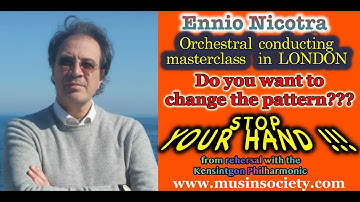 Orchestral conducting masterclass with Ennio Nicotra. How to change pattern and tempo? Dvorak 9