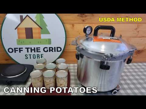Pressure Canning Potatoes: Step-by-Step USDA Method (All American 921)