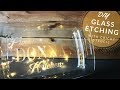 How to Etch Glass with Vinyl Stencil | Armour Etching Cream on Pyrex | DIY Cricut Christmas Gifts