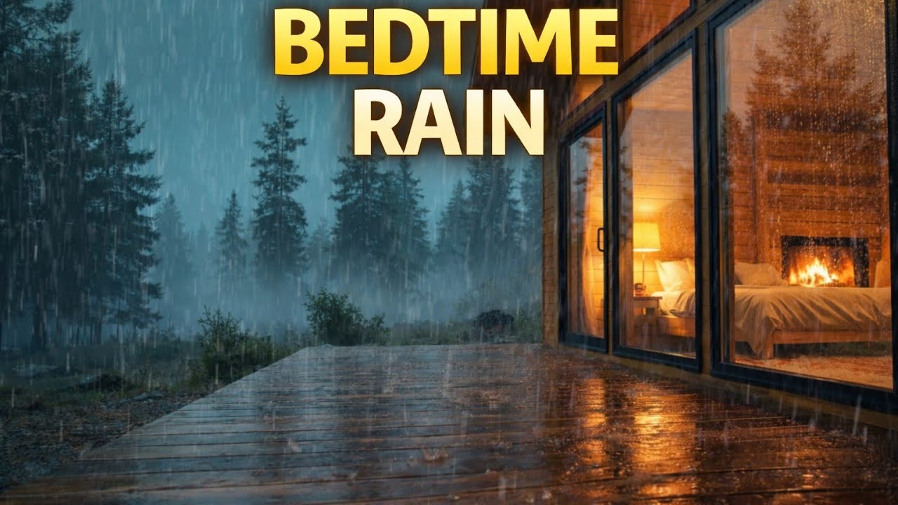 Relaxing City Rain ASMR for Sleep & Study (No Music)