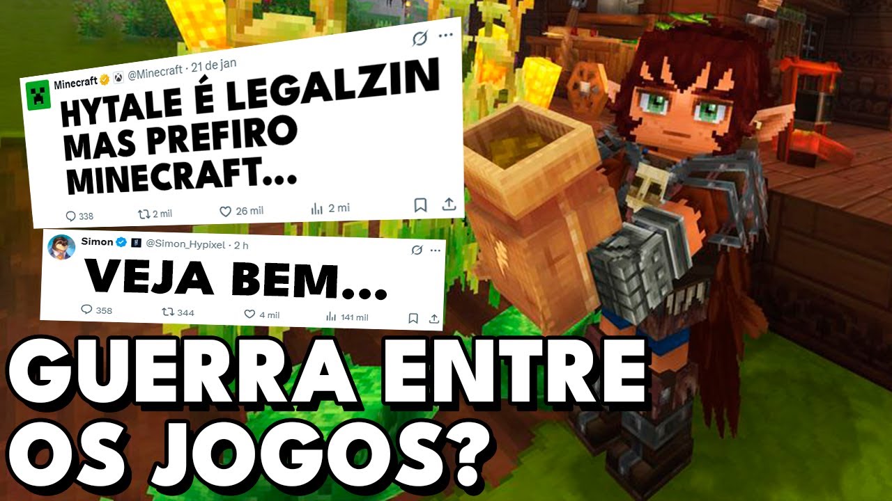 TRETA? DESENVOLVEDOR CHEFE DE MINECRAFT FALOU SOBRE HYTALE E O SIMON RESPONDEU...