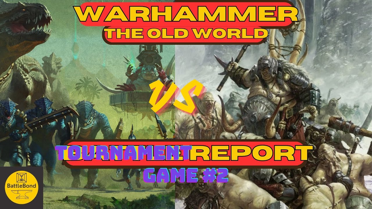 Lizardmen vs Ogre Kingdoms Warhammer the Old World Tournament Battle ...