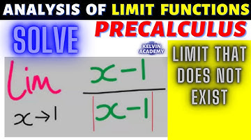 LIMIT FUNCTIONS THAT DOES NOT EXIST (WITH ABSOLUTE VALUE FUNCTION) IN PRECALCULUS