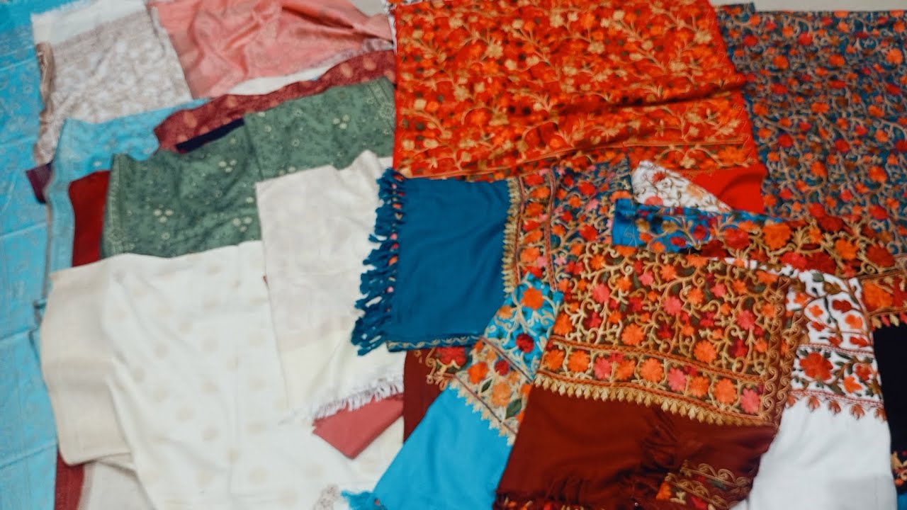 #kashmiri embroidery work aur partywear collection kani zari stole only 300rs 🤯sale😍 order7696516674