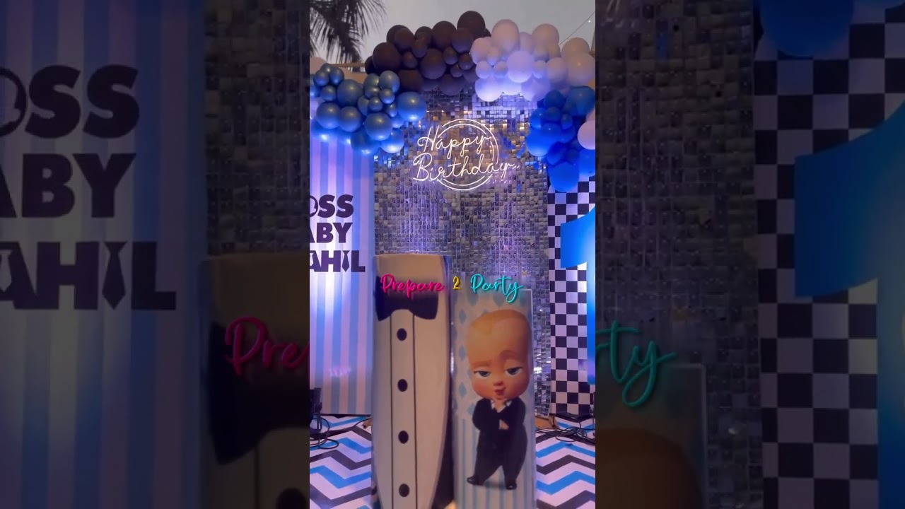 Boss Baby Theme | First Birthday | 1st Bday | Theme decor | Boss baby theme decoration ideas