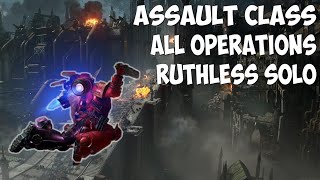 Space Marine 2 - Assault Class Solo - All Operations Ruthless Max Difficulty & Build Overview