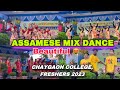 Chaygon college freshers 2023  assamese mix dance group  assamese song  rabha song 