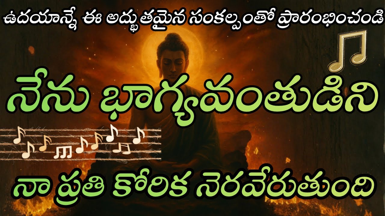 “నేను భాగ్యవంతుడిని | Morning Affirmation Song in Telugu | Manifest Your Desires”