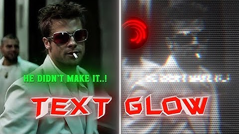Ae Like Text Glow tutorial on Alight motion..