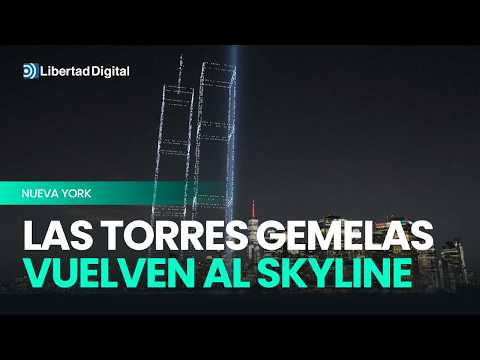 Homenaje histórico: las Torres Gemelas reaparecen en Nueva York en el 25 aniversario del atentado