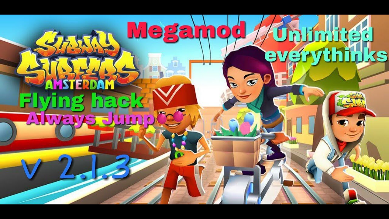 Subway Surfers v2.1.3 Mega Mod Apk Amsterdam YouTube