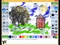 To draw a Colourful Scenery in Tux Paint