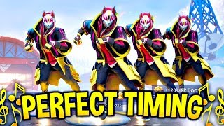 We timed Fortnite Dances & Emotes Perfectly and It looked AMAZING #2! (Fortnite Battle Royale)