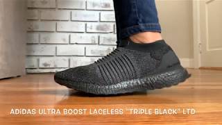 THE ADIDAS ULTRA BOOST LACELESS TRIPLE 